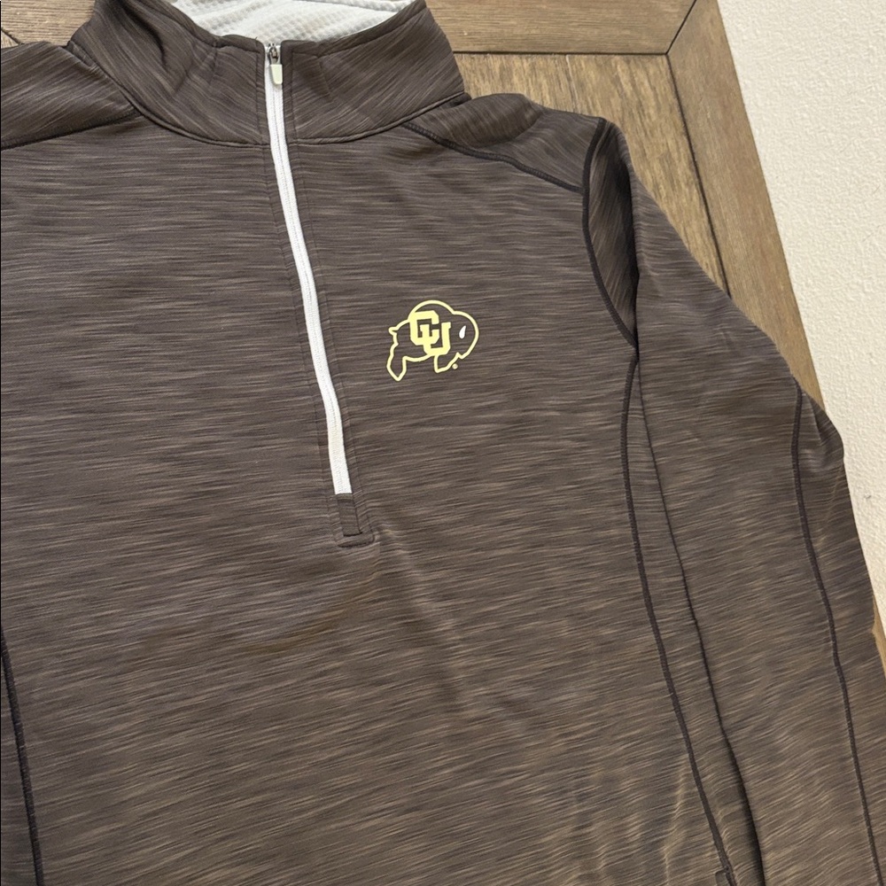 NWT [J America] Courtside Poly Fleece 1/4 Zip Pullover Black/Cement Women’s XL - Picture 3 of 10
